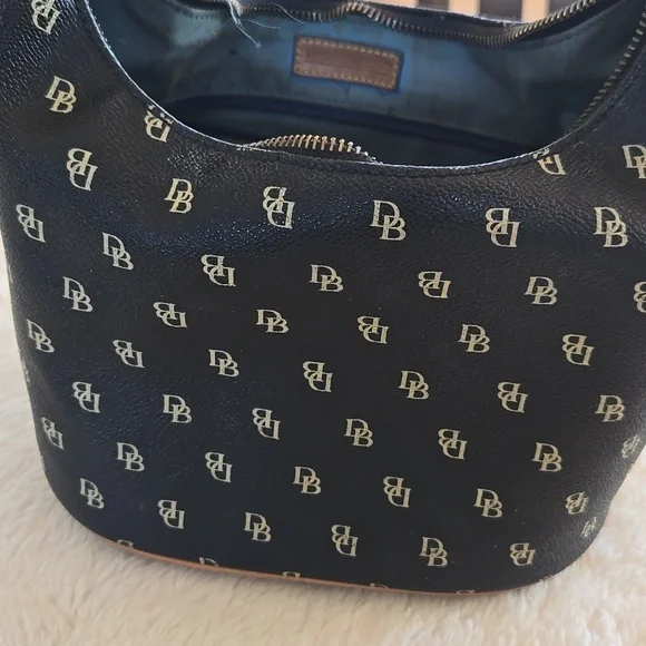 Monogram Black and Tan Dooney & Bourke Women's Bag - Purse - Picture 2 of 10